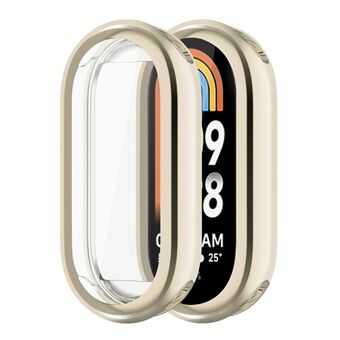 ENKAY HAT Prince Horloge Case voor Xiaomi Smart Band 8 Electroplating Watch Cover met Screen Protector