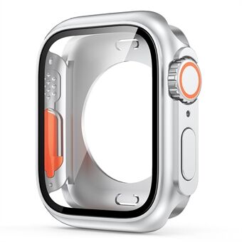 PC-horlogekast voor Apple Watch Series 6 5 4 SE (2022) SE 40 mm, volledige dekking beschermhoes met gehard glazen schermbeschermer