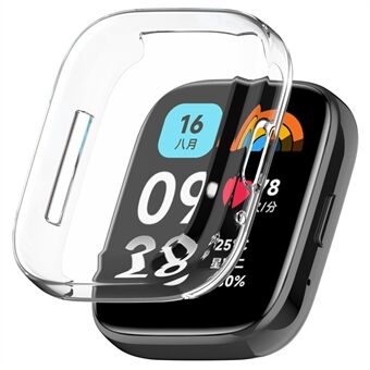 Voor Xiaomi Redmi Watch 3 Lite TPU horlogekast Anti-val Gegalvaniseerd Volledige dekking Cover - Transparant
