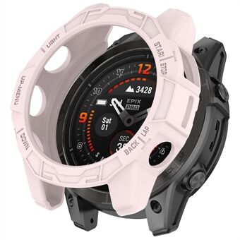 Voor Garmin Fenix ​​​​7S Pro / Fenix ​​​​7S / Epix Pro 42 mm Scratch TPU holle horlogekast beschermend frame