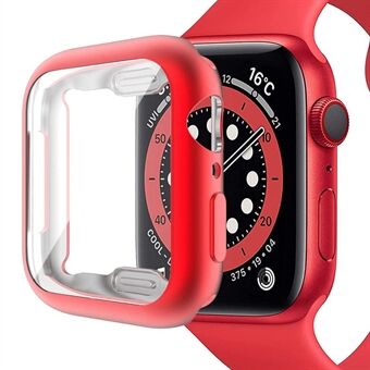Full Body beschermende zachte TPU gegalvaniseerde bumper doorzichtige hoes met schermbeschermer voor Apple Watch Series 7 41 mm