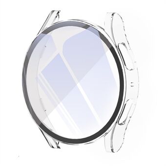 Voor Samsung Galaxy Watch6 44 mm harde pc-hoes met gehard glasfilm Volledige dekking Beschermende horlogehoes