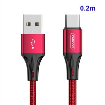 JOYROOM 0.2M Nylon Gevlochten Type-C USB Data Sync Oplaadkabel voor Samsung Huawei Xiaomi
