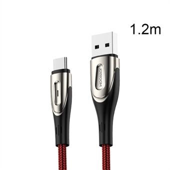 JOYROOM Sharp-serie nylon gevlochten Type-C USB-gegevenssynchronisatie-oplaadkabel 1,2 m voor Samsung Huawei Xiaomi