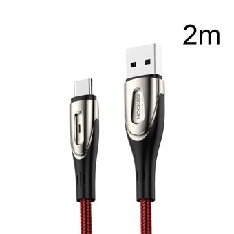 JOYROOM Sharp-serie nylon gevlochten Type-C USB-gegevenssynchronisatie-oplaadkabel 2 m voor Samsung Huawei Xiaomi