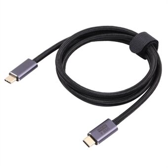 USB C datakabel 20 Gbps snelle transmissiekabel 100W PD snel opladen 4K video-uitgang Nylon gevlochten kabel, 0,5 m