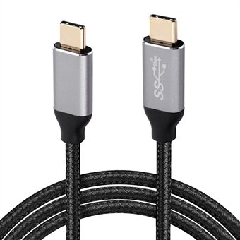 1 m Type C-kabel man-naar-man kabel Thunderbolt 3.0 Snelle gegevensoverdracht Tot 10 Gbps stroomoplaadkabel compatibel met USB C-apparaten