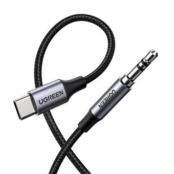 UGREEN USB C naar 3,5 mm Audio Aux-kabel Type C naar 3,5 mm Koptelefoon Mannelijke aansluiting Stekkeradapter Autostereokabel