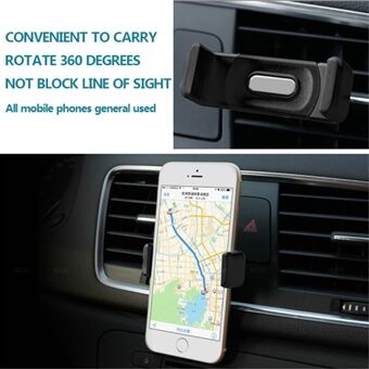 Car Air Vent Mount Houder voor mobiele telefoons, klembreedte: 5,5-8 cm