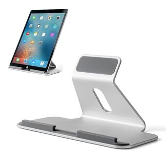 Stand AP-7D aluminiumlegering 7-13 inch tabletstandaard 60 graden hoek warmteafvoerbasis Oplaadhouder voor iPad - zilver