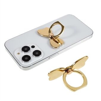 Mobiele telefoonring-kickstand vlinderrotatievingerkickstand metalen ringgreep compatibel met smartphone - Goud