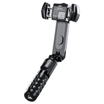 ESSAGER Anti-Shake Gimbal Stabilizer voor Smartphone, Opvouwbare Selfie Stick Tripod Telefoonhouder met Vullicht