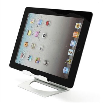 Stevige aluminium Stand voor Apple iPad / Tablet PC / Mobiele telefoon - Kleur zilver