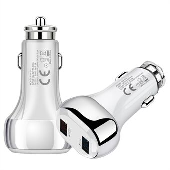 YSY-312PD QC3.0 USB + PD 18W Type-C Dual Port Car Charger Fast Charging Adapter for Huawei/iPhone