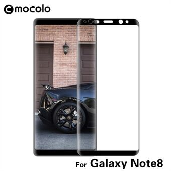 MOCOLO voor Samsung Galaxy Note 8 3D gebogen full cover screenprotector in gehard glas - zwart