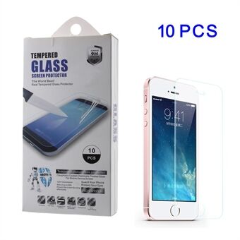 10 stuks / set voor iPhone SE 5s 5 gehard glas screenprotector film 0.3 mm (Arc Edge)