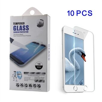10 stks / set 0.3 mm gehard glas screenprotector voor iPhone 8 Plus 5.5-inch (Arc Edge)