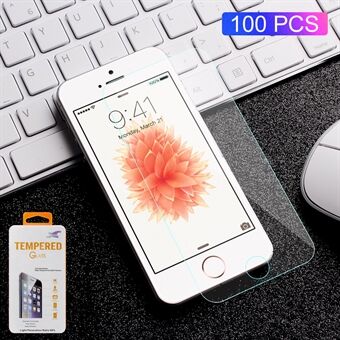 100st / set 0,3 mm Edge gehard glas schermbeschermer beschermfilm voor iPhone SE / 5s / 5