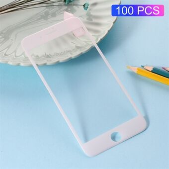 100 stks/partij RURIHAI 3D gebogen koolstofvezel gehard glas screenprotector voor iPhone 8/7 "