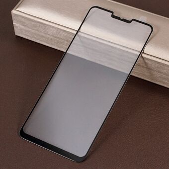 RURIHAI 0.26mm 3D gegalvaniseerde Edge vacuümcoating gehard glas schermbeschermer op volledige grootte voor LG G7 ThinQ - zwart