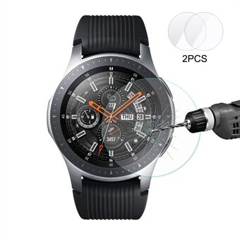 2 stuks HAT Prince voor Samsung Galaxy Watch 46mm 0.2mm 9H 2.15D screenprotectors van gehard glas