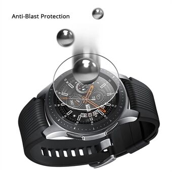 Voor Samsung Galaxy Watch 46 mm 0,3 mm gebogen randen gehard glas schermbeschermer 9H anti-kras