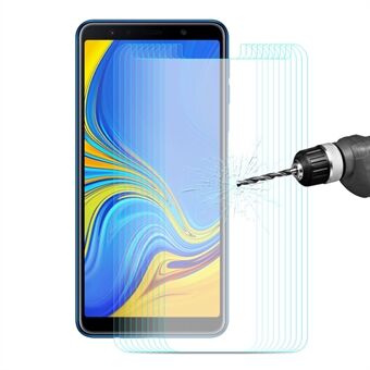 10 STKS ENKAY 0.26 mm 9H 2.5D Arc Edge Anti-kras gehard glas schermfilm voor Samsung Galaxy A7 (2018)