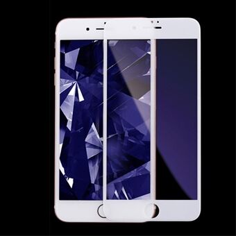 KINGXBAR 2.5D Silk Print Anti-blue-ray volledig gehard glazen schermbeschermer voor iPhone 8/7 4,7 inch