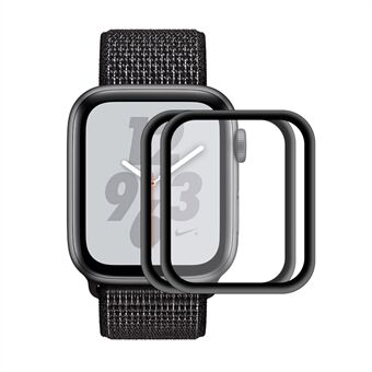 Screenprotector van gehard glas HAT Prince voor Apple Watch Series 5 en 4 44 mm - 2 stuks