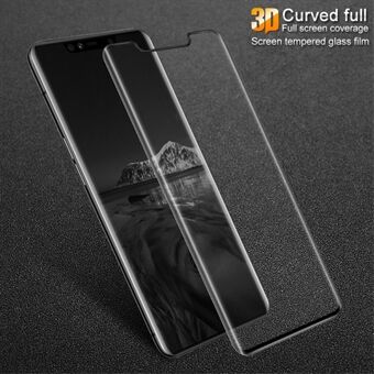 IMAK 3D gebogen volledige schermbeschermfolie in gehard glas voor Huawei Mate 20 Pro - zwart