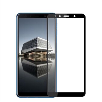 MOFI 2.5D 9H Full-size gehard glazen schermbeschermer voor Samsung Galaxy A7 (2018) - Zwart