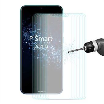 10 STKS ENKAY 0.26 mm 9H 2.5D Arc Edge Explosieveilige schermbeschermfolie in gehard glas voor Huawei Huawei Honor 10 Lite / P Smart (2019)