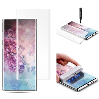 MOCOLO voor Samsung Galaxy Note 10 Plus /Note 10 Plus 5G 3D gebogen [UV-lichtstraling] Volledige dekking Gehard glas Screen Protector UV-film
