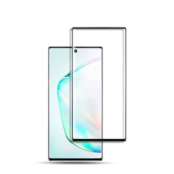 AMORUS 3D volledige dekking gebogen gehard glas schermfilm (vingerafdruk ontgrendelen) voor Samsung Galaxy Note 10 Plus/10 Plus 5G