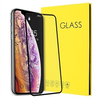 Volledig schermbeschermer in gehard glas voor iPhone 11 Pro Max 6.5 inch (2019) / XS Max 6.5 inch - Zwart