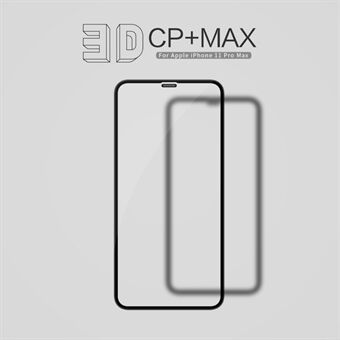 NILLKIN 3D CP + MAX voor Apple iPhone 11 Pro Max / XS Max 6.5 inch schermbeschermer van gehard glas op ware grootte Anti-explosie