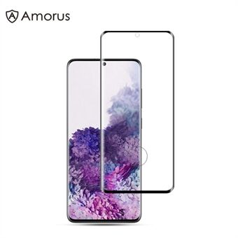 AMORUS voor Samsung Galaxy S20 Plus 3D gebogen volledig gehard glas telefoon screenprotector