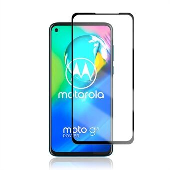 MOCOLO Zijde Print Tempered Glass Screenprotector voor Motorola Moto G8 Power - Zwart