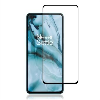 AMORUS Full Glue Full Size Zijdedruk Screenprotector van gehard glas voor OnePlus Nord