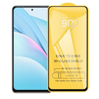 9D gebogen schermbeschermer van gehard glas op volledig scherm (zijlijm) voor Xiaomi Mi 10T Lite 5G