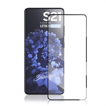 MOCOLO Silk Printing HD Gehard Glas Volledige Lijm Volledige Dekking Screen Protector Film voor Samsung Galaxy S21 + 5G - Zwart