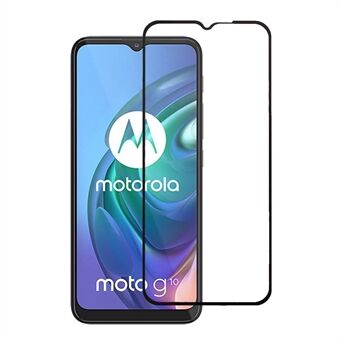 [Volledige dekking] Zijdedruk Gehard glas Anti-burst schermbeschermer [Volledige lijm] voor Motorola Moto G10 / G30