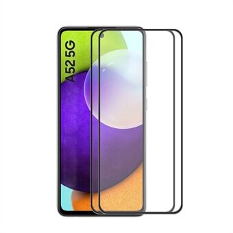 2 STKS / SET HOED- Prince Ultra Clear Volledige Lijm 9H Gehard Glas Compleet Screen Protector voor Samsung Galaxy A52 4G/5G/A52s 5G