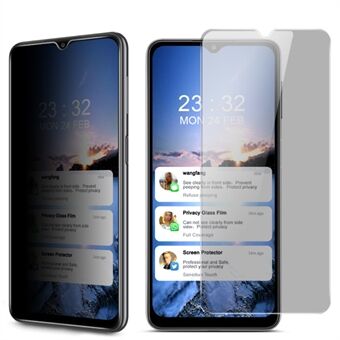 IMAK Anti-peep 9H gehard glas beschermer voor Samsung Galaxy A32 5G / Galaxy A12