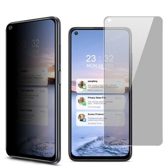 IMAK Anti-Spying 9H Ultra Clear Gehard Glas Protector voor Xiaomi Redmi Note 9 5G / Note 9T 5G