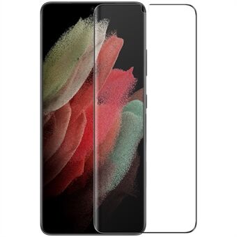 NILLKIN 2 stks/pak Krasbestendige Edge full edge 3D gebogen gehard glas film screen protector voor Samsung Galaxy S21 Ultra 5G