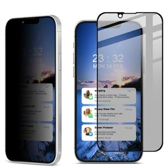 IMAK Volledige Dekking Premium Privacy Anti-Peep 9H Hardheid Gehard Glas Screen Protector voor iPhone 13 mini 5.4 inch