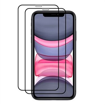 AMORUS 2 stuks / set Anti-vingerafdruk Premium HD Clarity Volledige gelijmde film van gehard glas voor iPhone SE (2e generatie) / 6/7/8 4,7 inch