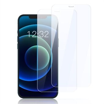 AMORUS 2 stks/set Volledige lijm Krasbestendig HD Transparant gehard glas schermfilm voor iPhone 12 mini 5.4 inch