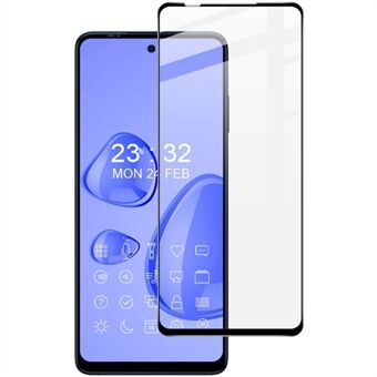 IMAK Pro + Series High Clear Full Screen Cover Full Glue 9H Anti-kras Screenprotector van gehard glas voor Motorola Edge (2021)